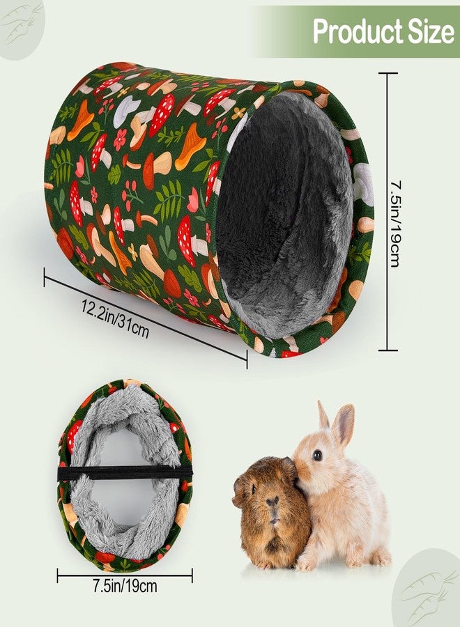 Glittme Guinea Pig Tunnel Washable Guinea Pigs Hideout Portable Rabbit Tunnels Soft Ferret Tunnel for Playing Resting Guinea Pig Accessories for Hedgehogs, Hamster, Mushrooms - Image 4